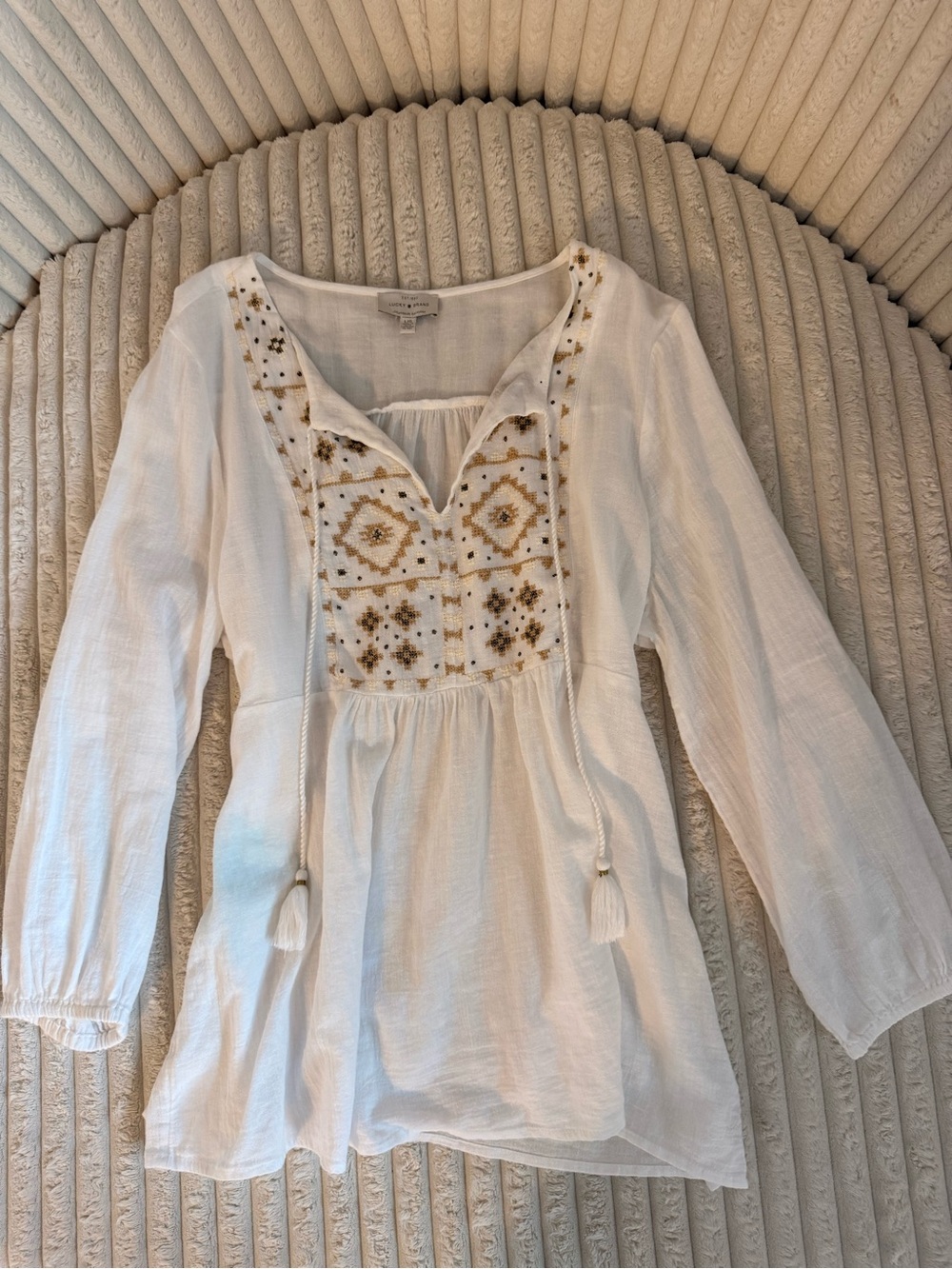 Lucky brand white blouse